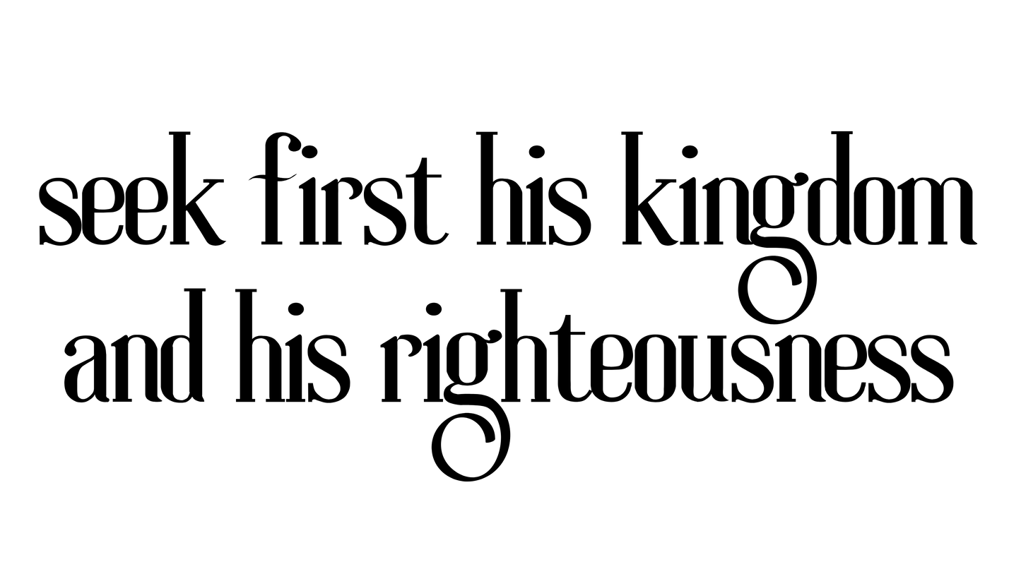 Seek First Wandtattoo